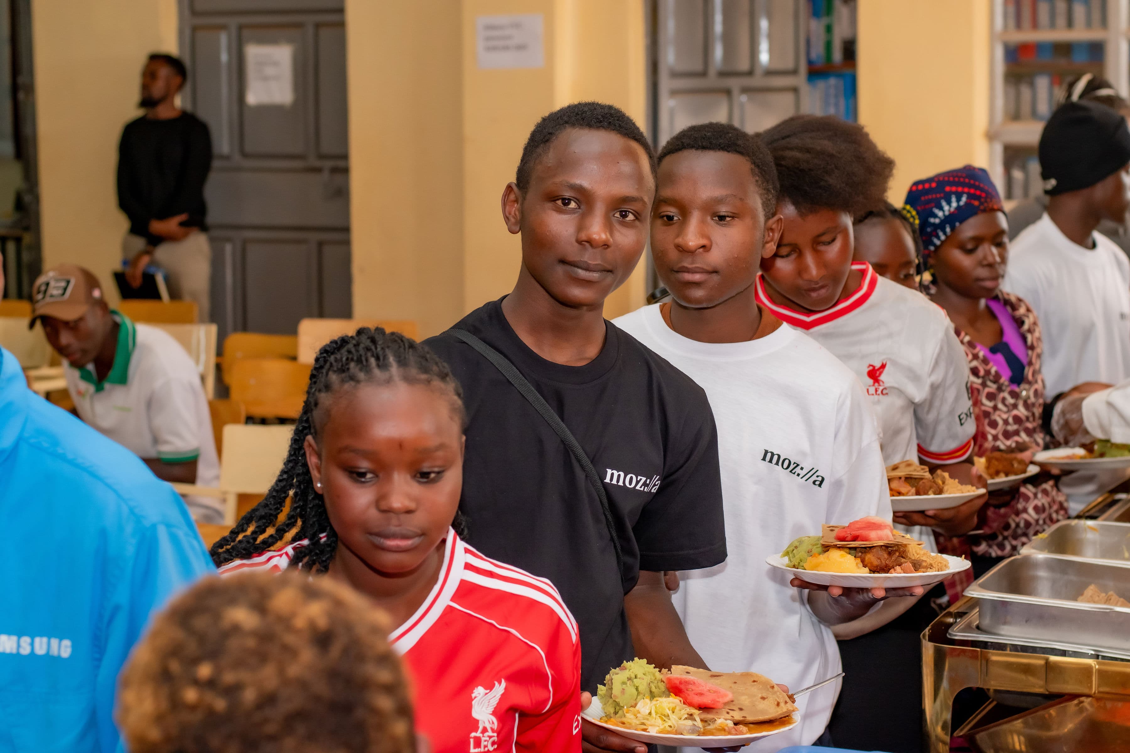 Participants enjoying a well-deserved lunch break.