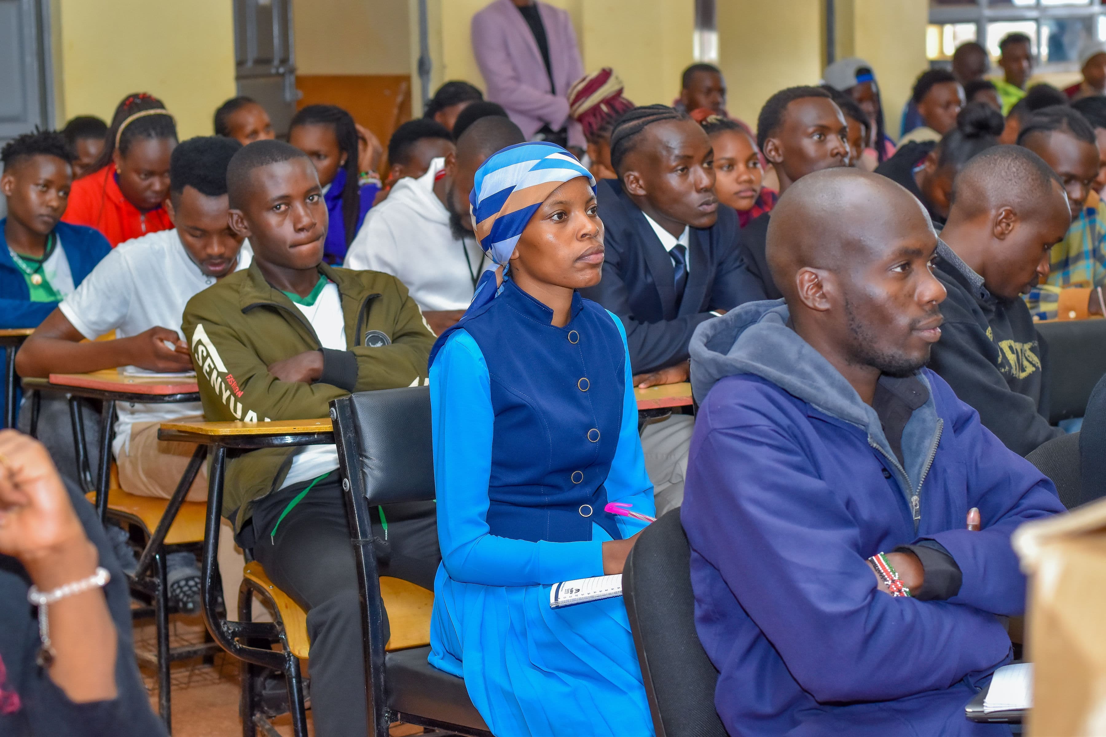 Engaged participants during the session (Kiharu TVC students).