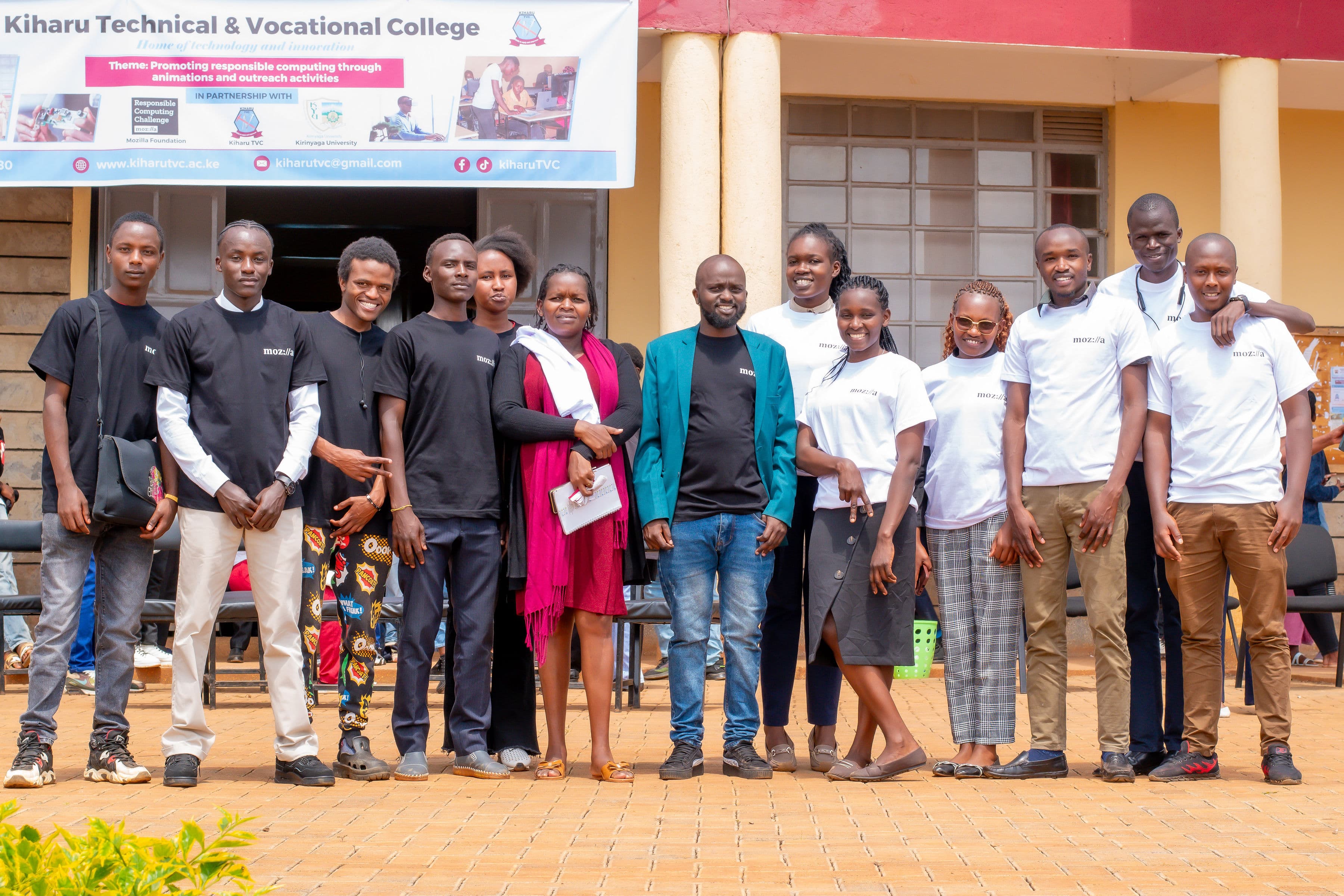 Kiharu TVC tutors and students capturing a moment together.